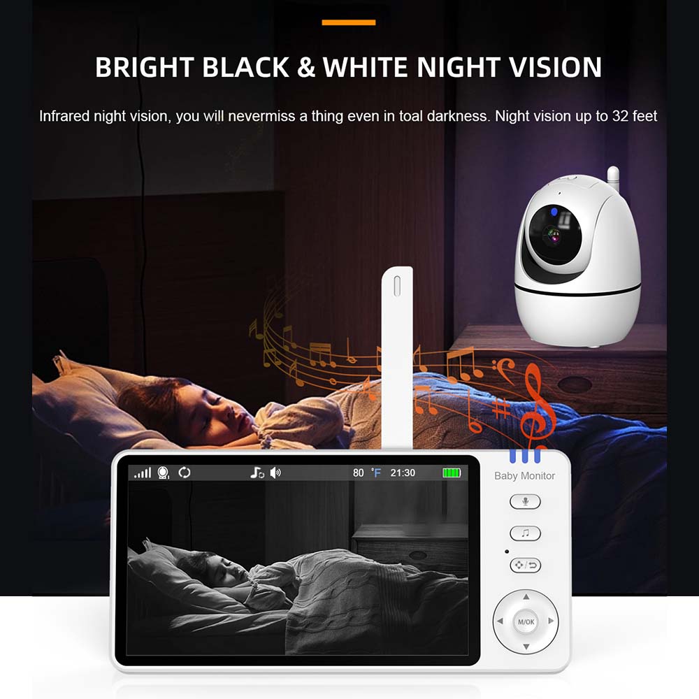 5 Inch Video Baby Monitor Indo - đánh giá và giá Audio Music Kids