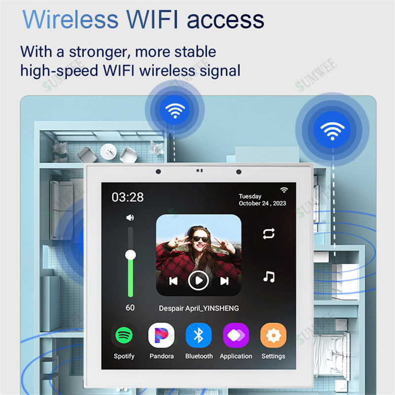 4 Inch Android 11 Tuya Smart H - đánh giá và giá Audio Music For Background