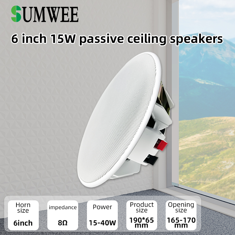 6 Inch 8ohm Ceiling Speaker Fu - đánh giá và giá Audio Music For Background