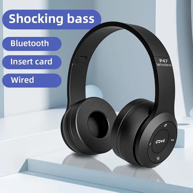 Foldable P47 Wireless Bluetoot - đánh giá và giá Audio Music Kids