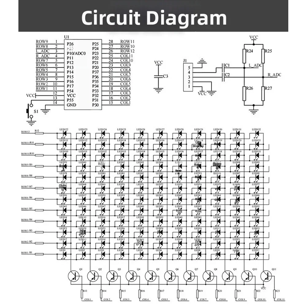 DIY LED Music Spectrum Display - đánh giá và giá Audio Music Visualizer Free