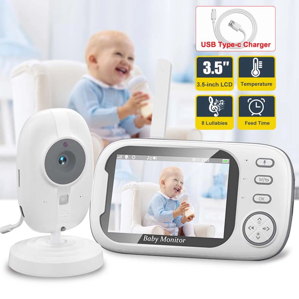 3.5'' Video Baby Monitor 2.4G  - đánh giá và giá Audio Music Kids