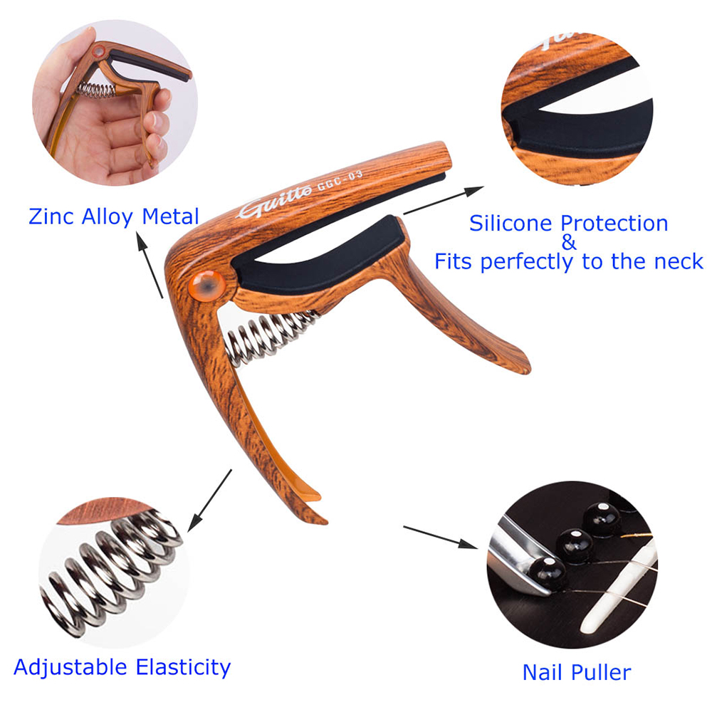 JOYO Guitto Series GGC-03 Guit - đánh giá và giá Guitar Capo Clip