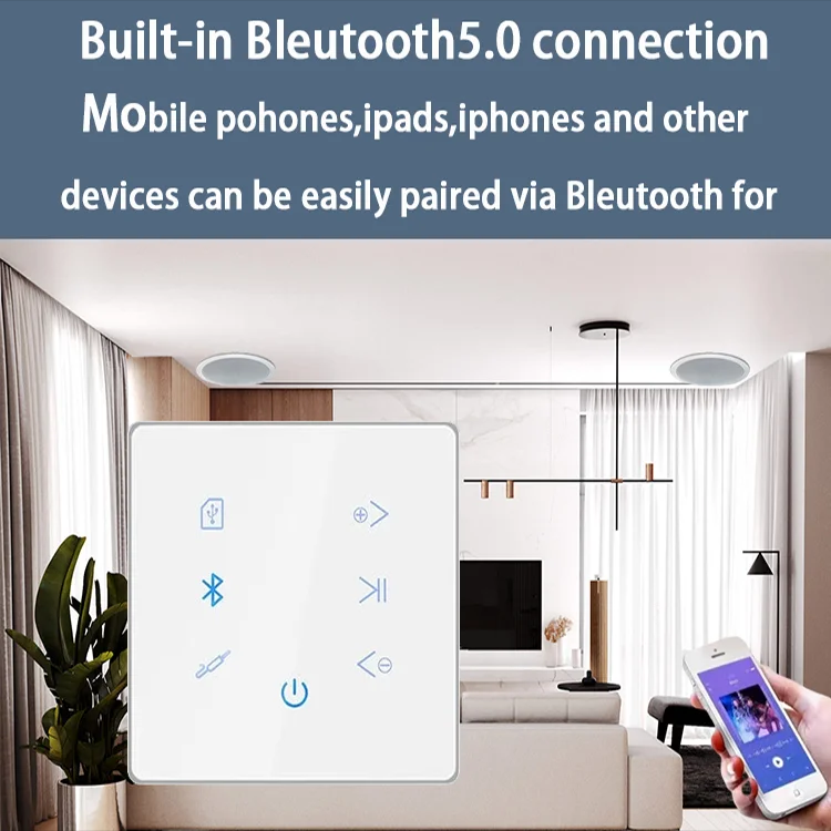 Bluetooth Wall Amplifier Home  - đánh giá và giá Audio Music For Background