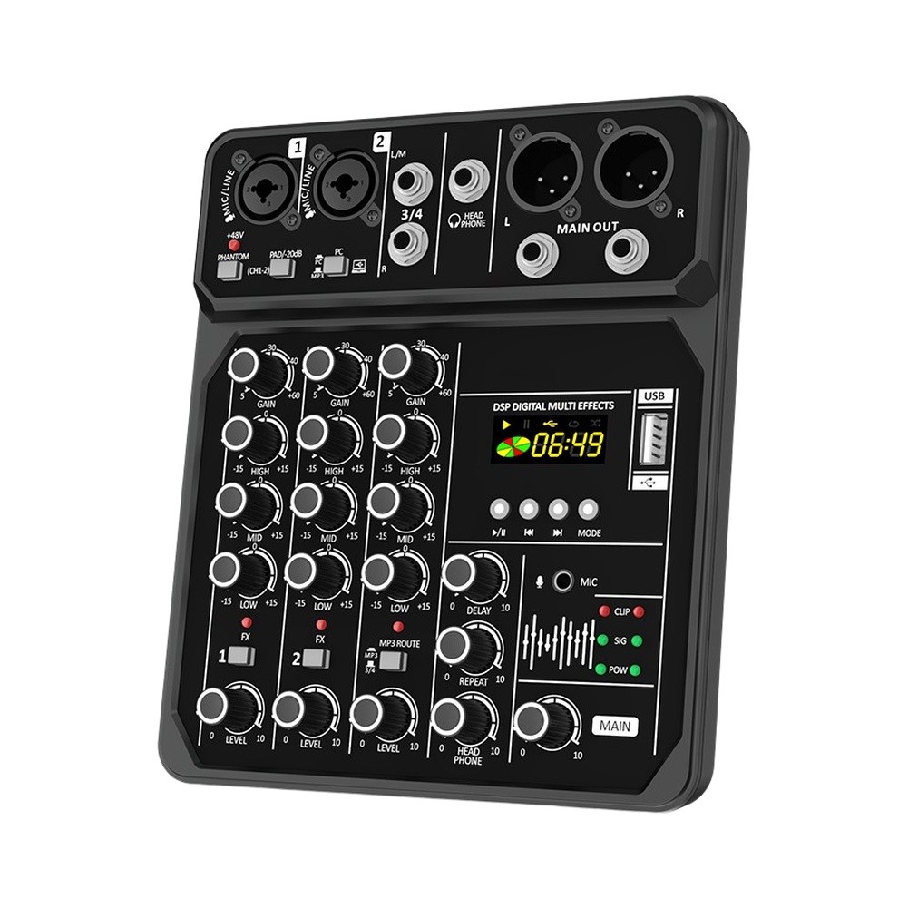 Portable 4-Channel Audio Mixer - đánh giá và giá Audio Music Production