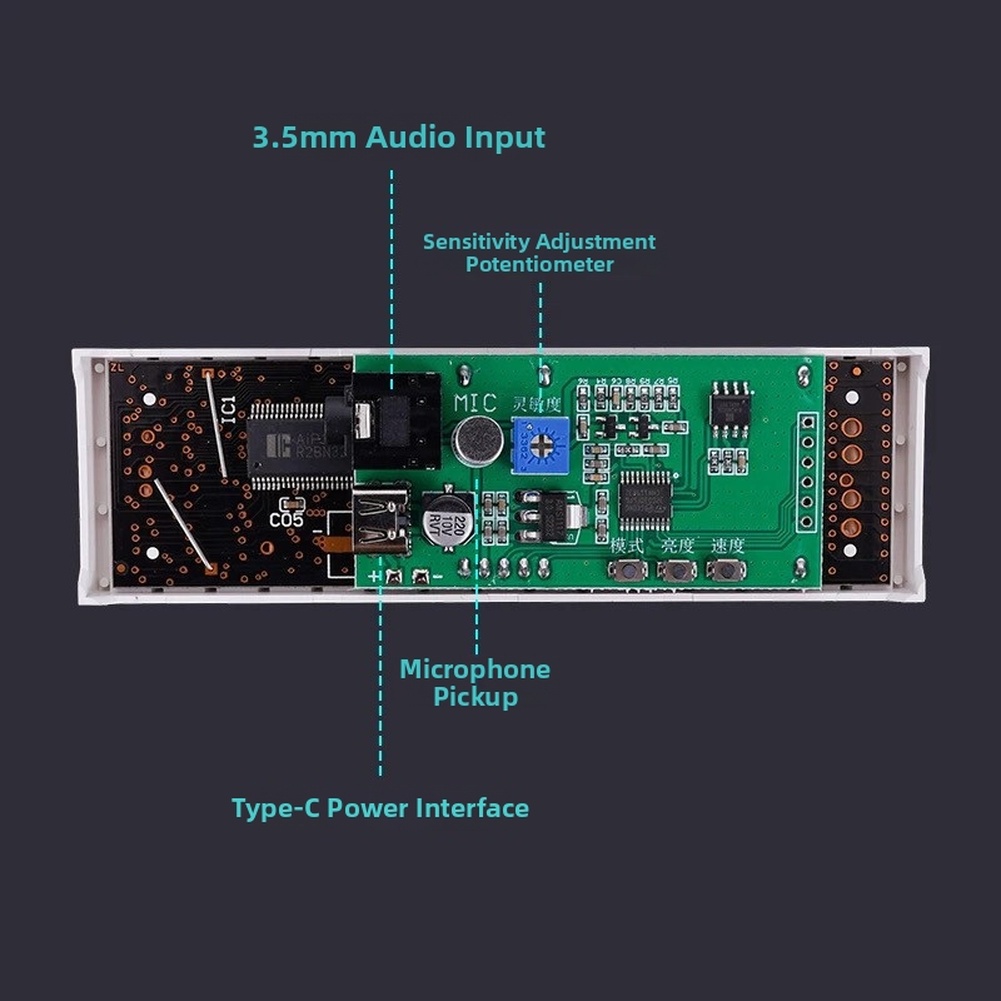 LED Music For Spectrum Display - đánh giá và giá Audio Music Visualizer Free