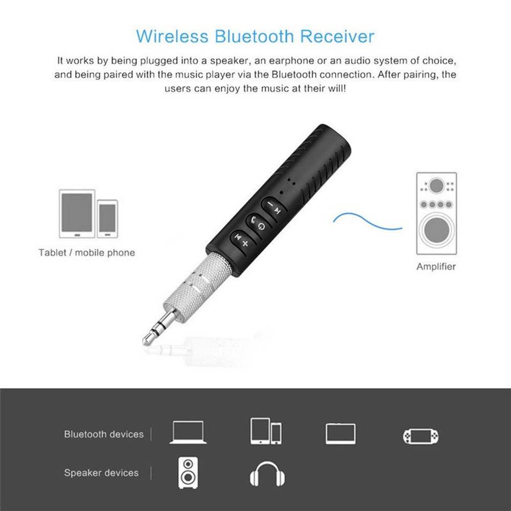 3.5mm Jack Wireless Bluetooth  - đánh giá và giá Audio Music To Mp3