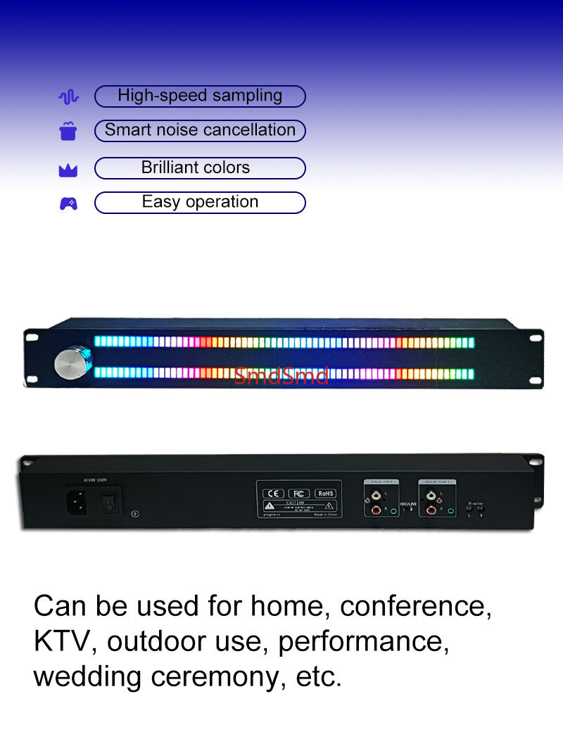 128-Light LED Music Spectrum D - đánh giá và giá Audio Music Visualizer Free